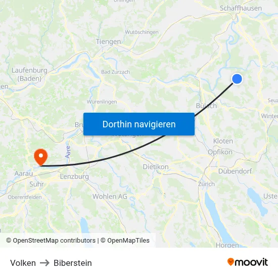 Volken to Biberstein map