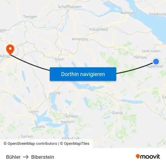 Bühler to Biberstein map