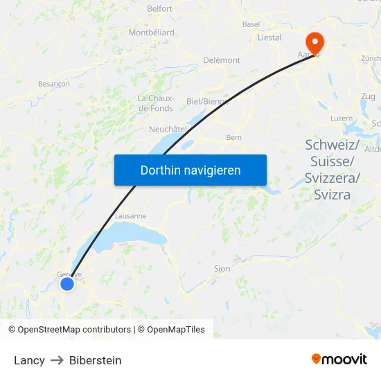 Lancy to Biberstein map