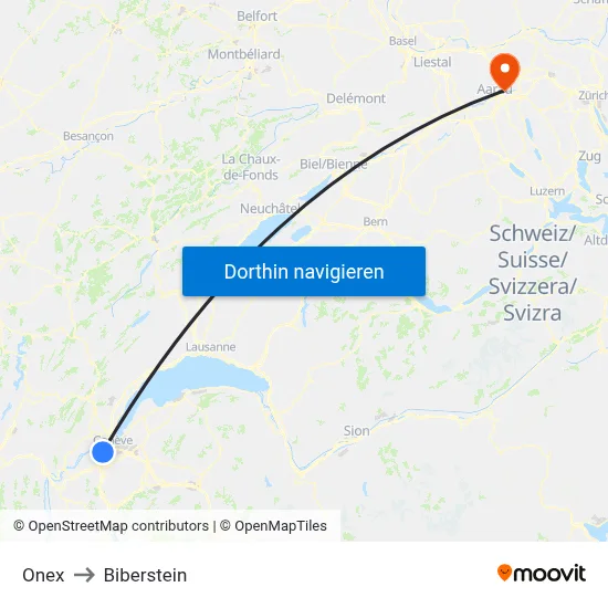 Onex to Biberstein map