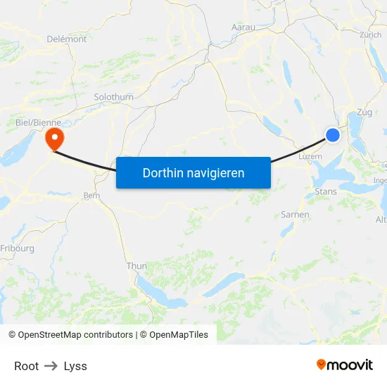 Root to Lyss map