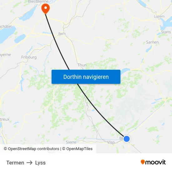 Termen to Lyss map