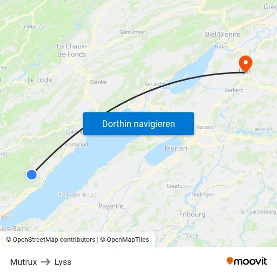 Mutrux to Lyss map