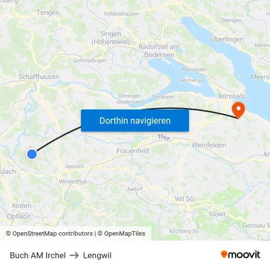Buch AM Irchel to Lengwil map