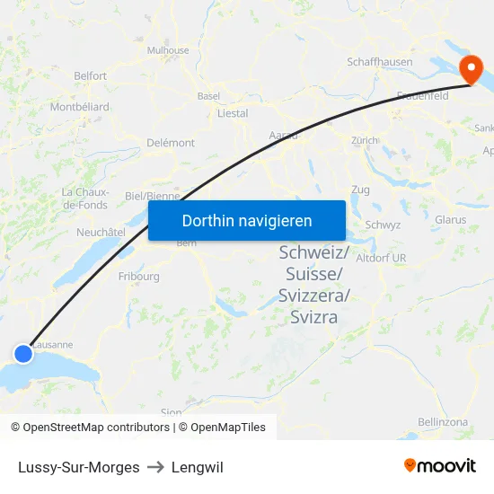 Lussy-Sur-Morges to Lengwil map