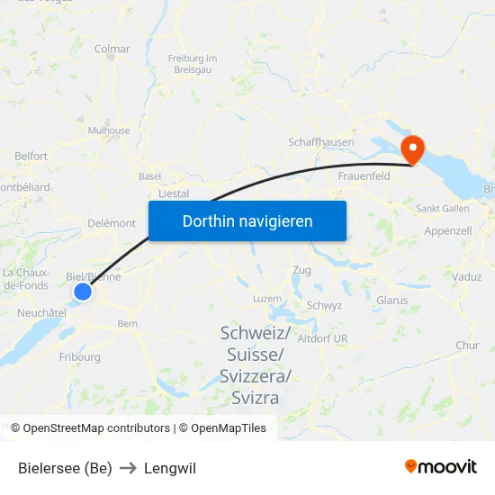Bielersee (Be) to Lengwil map