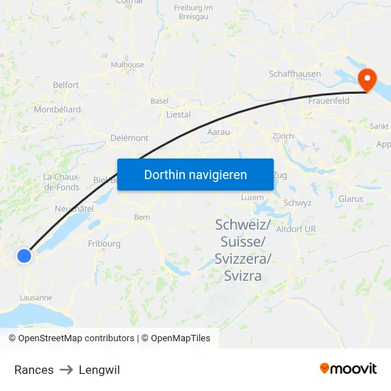 Rances to Lengwil map