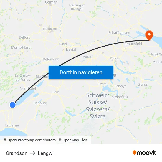 Grandson to Lengwil map