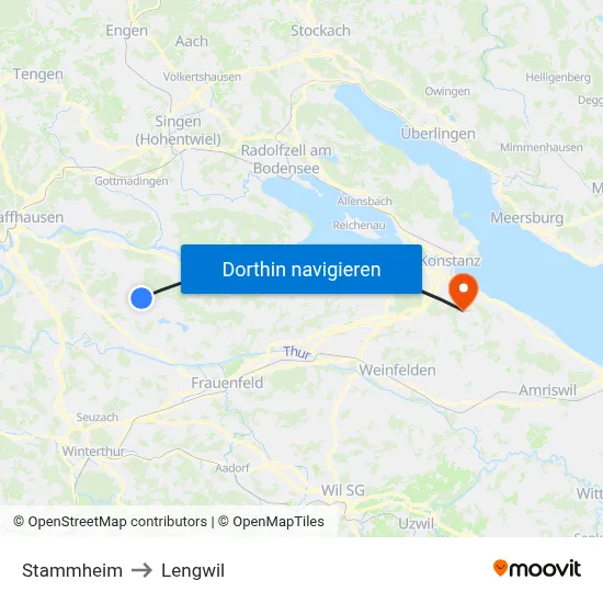 Stammheim to Lengwil map