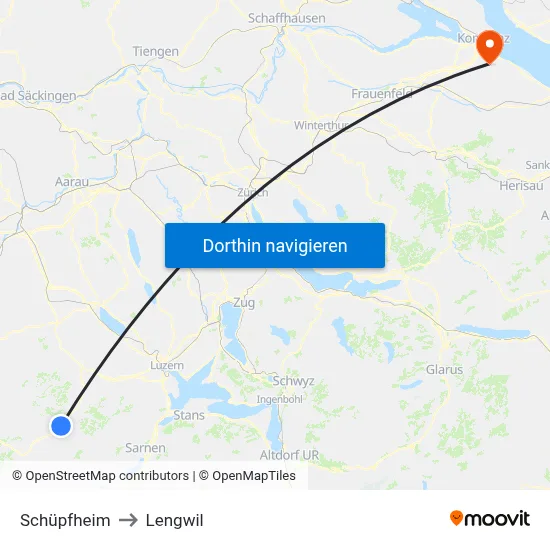 Schüpfheim to Lengwil map