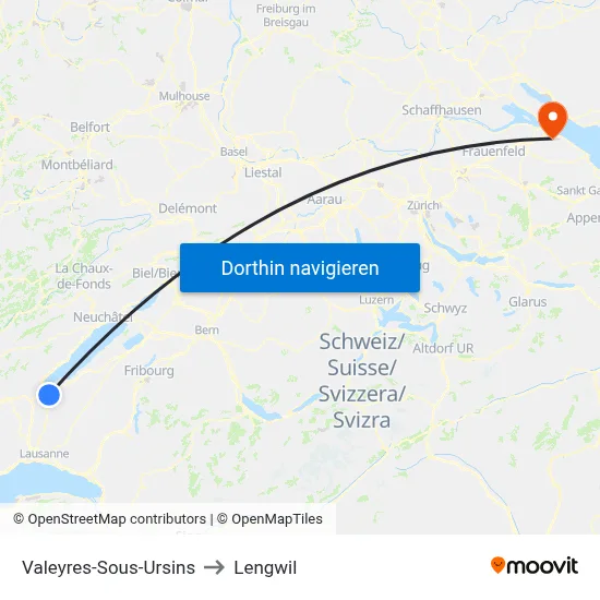 Valeyres-Sous-Ursins to Lengwil map