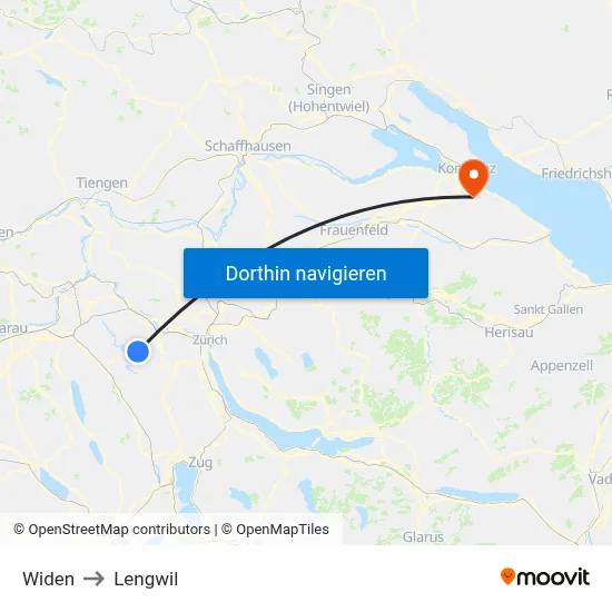 Widen to Lengwil map