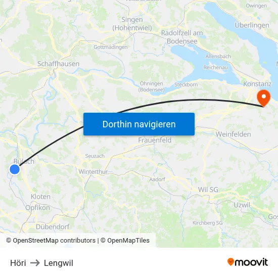 Höri to Lengwil map