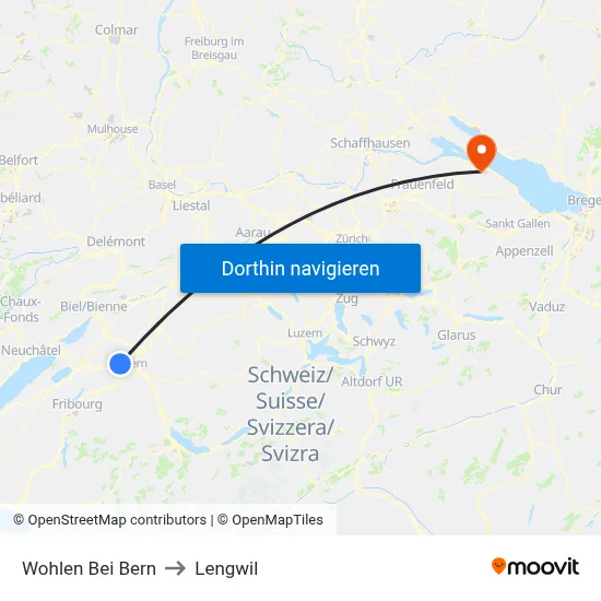 Wohlen Bei Bern to Lengwil map