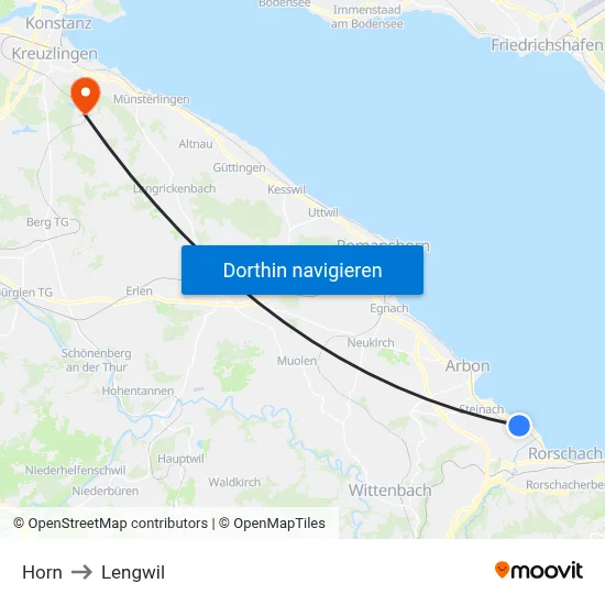 Horn to Lengwil map