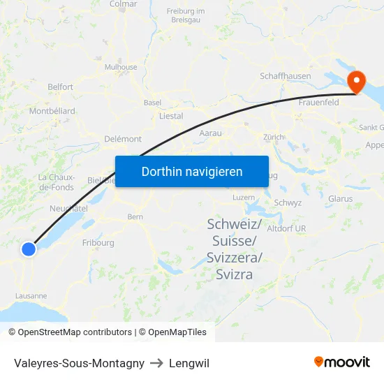 Valeyres-Sous-Montagny to Lengwil map