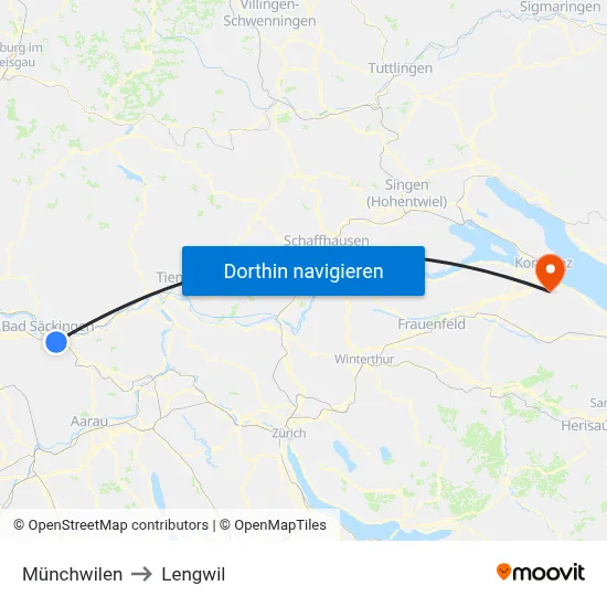 Münchwilen to Lengwil map