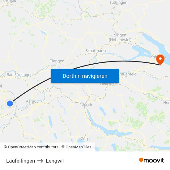 Läufelfingen to Lengwil map
