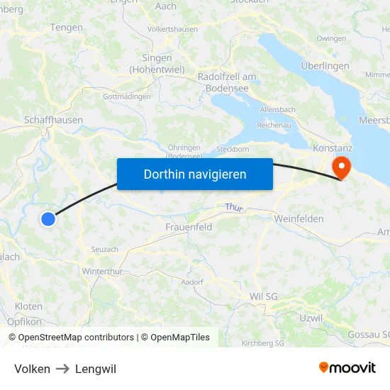 Volken to Lengwil map
