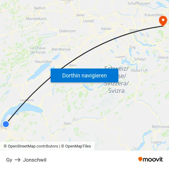 Gy to Jonschwil map
