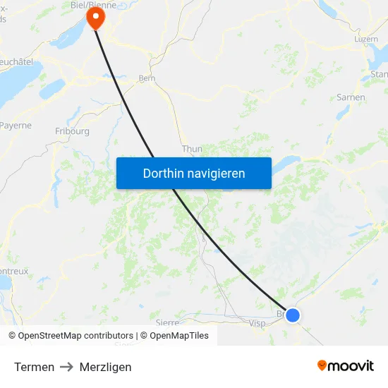 Termen to Merzligen map