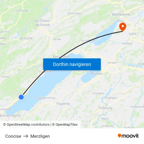 Concise to Merzligen map