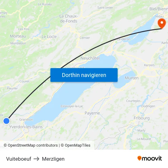 Vuiteboeuf to Merzligen map