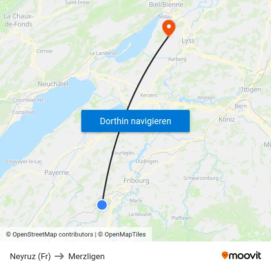 Neyruz (Fr) to Merzligen map