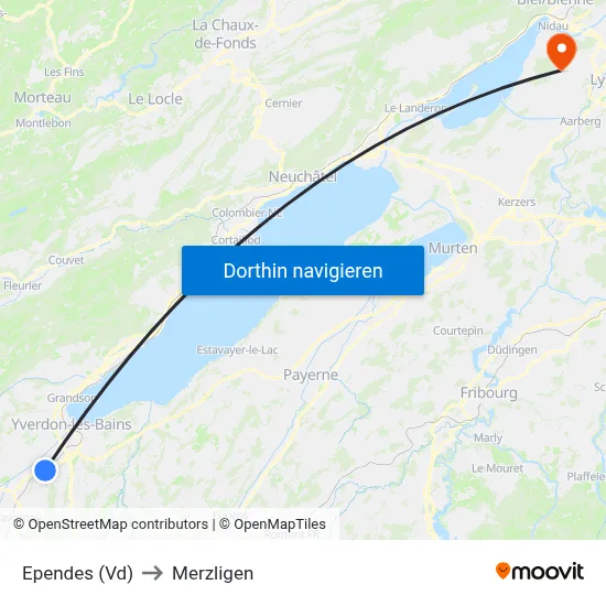 Ependes (Vd) to Merzligen map