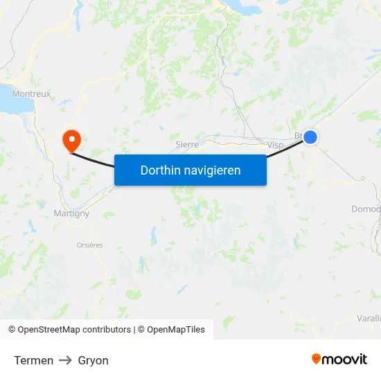 Termen to Gryon map