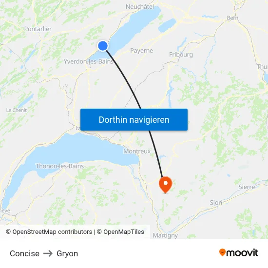 Concise to Gryon map
