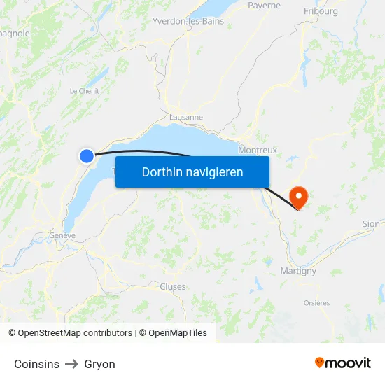 Coinsins to Gryon map