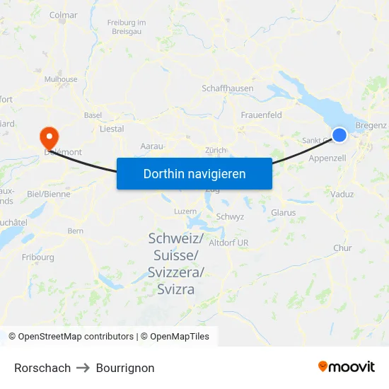 Rorschach to Bourrignon map