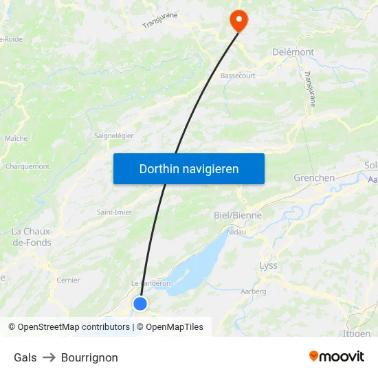 Gals to Bourrignon map