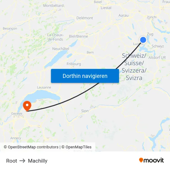 Root to Machilly map
