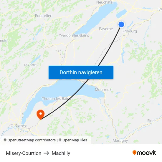 Misery-Courtion to Machilly map