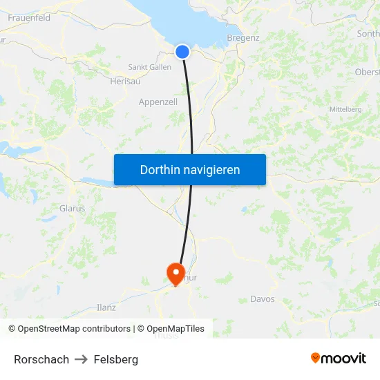 Rorschach to Felsberg map