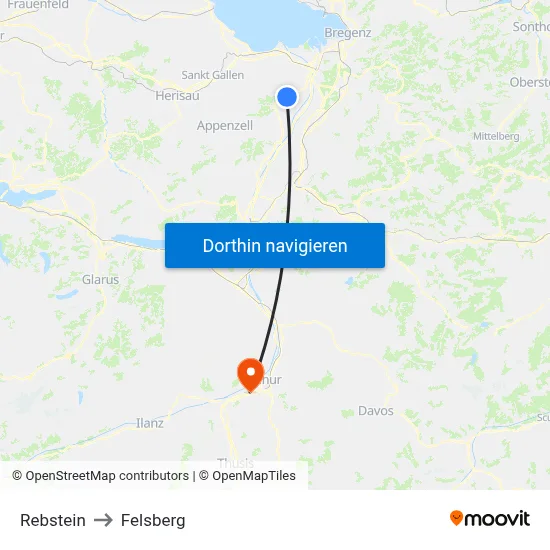 Rebstein to Felsberg map
