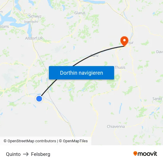 Quinto to Felsberg map