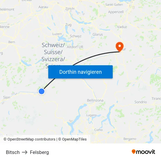 Bitsch to Felsberg map