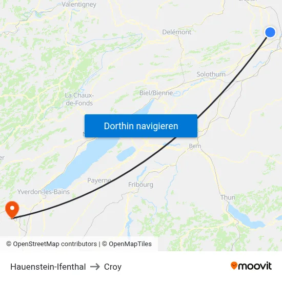 Hauenstein-Ifenthal to Croy map