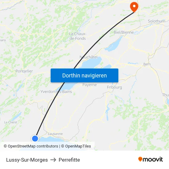 Lussy-Sur-Morges to Perrefitte map