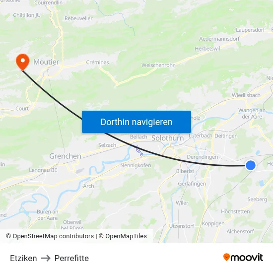 Etziken to Perrefitte map