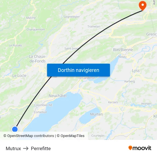 Mutrux to Perrefitte map