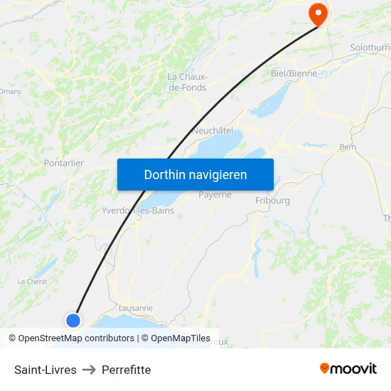 Saint-Livres to Perrefitte map