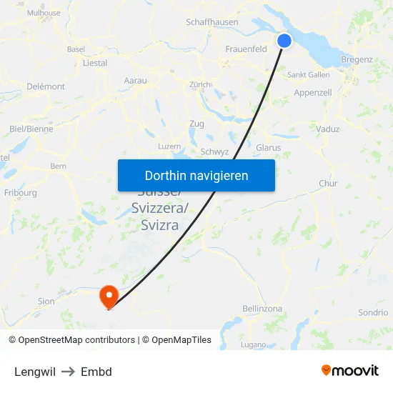 Lengwil to Embd map
