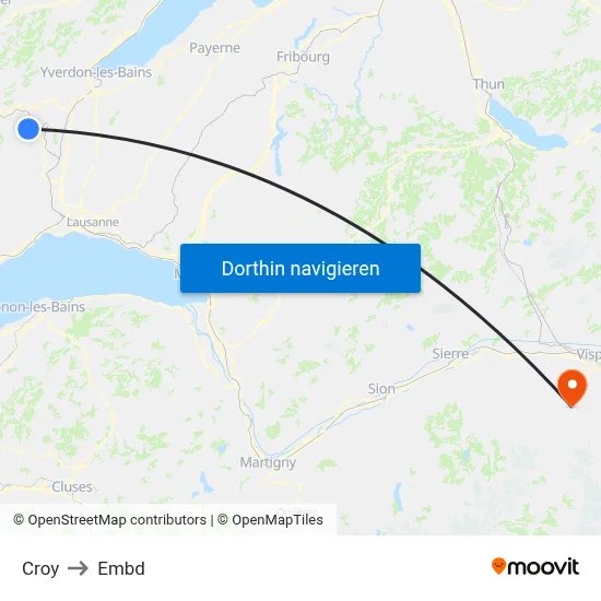 Croy to Embd map