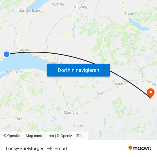 Lussy-Sur-Morges to Embd map