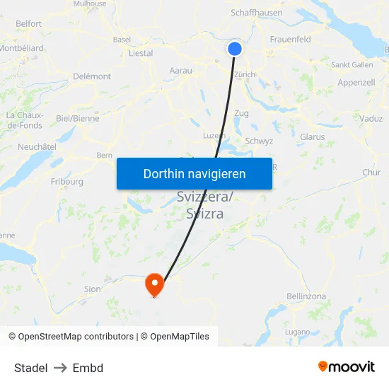 Stadel to Embd map