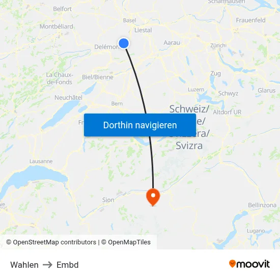 Wahlen to Embd map